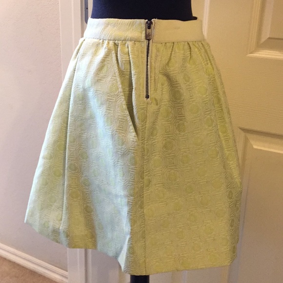 Lime Yellow Skater Skirt - Picture 4 of 6